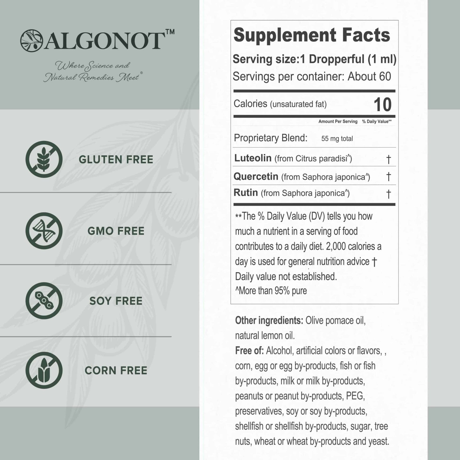 NeuroProtek® Low Phenol Liquid - Wholistic Nutrition - Wellness Supplements - Algonot