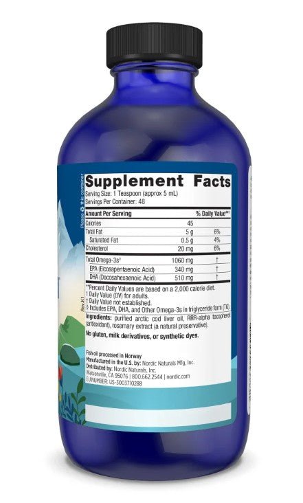 Nordic Naturals Arctic Cod Liver Oil - Wholistic Nutrition-Wellness Supplements-Nordic Naturals