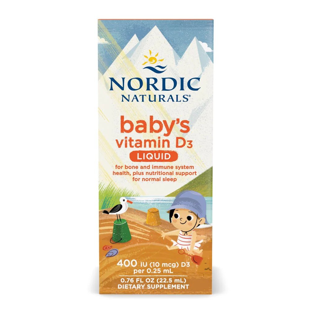 Nordic Naturals Baby's Vitamin D3 Liquid - .76 oz. - Wholistic Nutrition-Wellness Supplements-Nordic Naturals-baby-D3-liquid