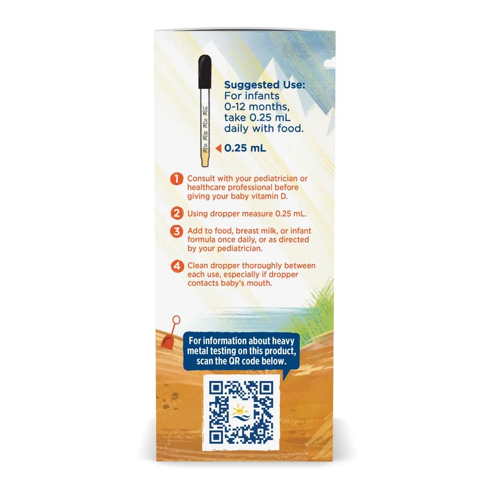 Nordic Naturals Baby's Vitamin D3 Liquid - .76 oz. - Wholistic Nutrition-Wellness Supplements-Nordic Naturals-baby-D3-liquid