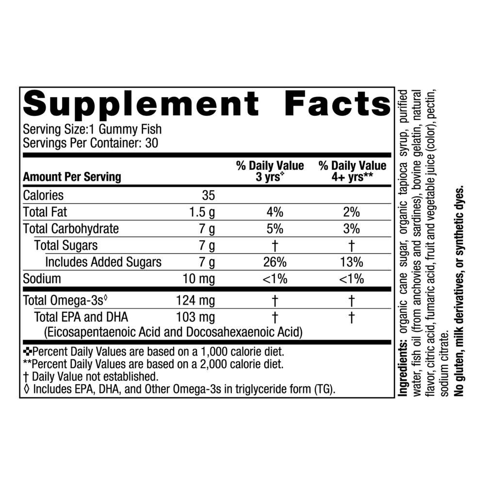 Nordic Naturals Omega - 3 Gummy Fish 30 count - Wholistic Nutrition - Wellness Supplements - Fullscript