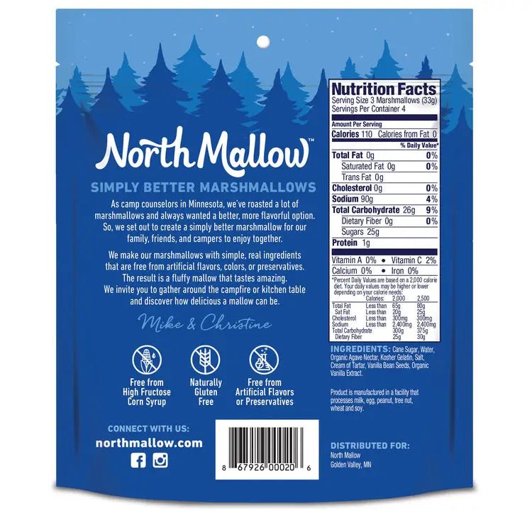 North Mallow Vanilla Bean Marshmallow - Wholistic Nutrition - Snacks - North Mallow