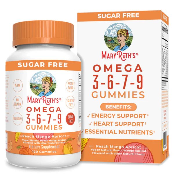 Omega 3 - 6 - 7 - 9 Gummies - Wholistic Nutrition - Wellness Supplements - Mary Ruth
