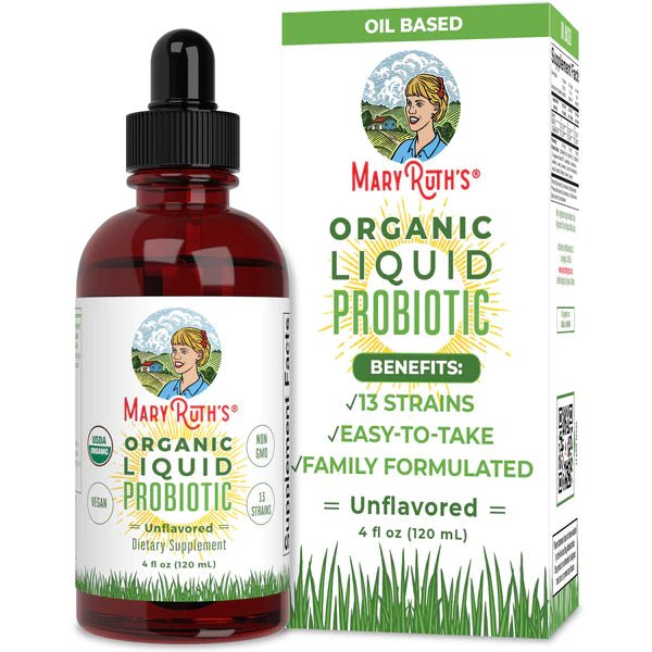 Organic Liquid Probiotic - Wholistic Nutrition - Wellness Supplements - Mary Ruth