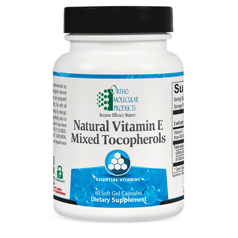 Ortho Molecular Natural Vitamin E Mixed Tocopherols - 60 caps - Wholistic Nutrition - Default - Ortho Molecular