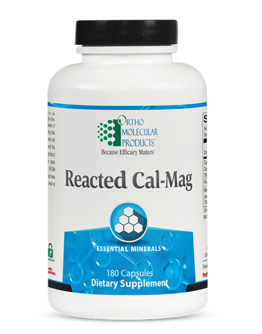 Ortho Molecular Reacted Cal - Mag - 180 caps - Wholistic Nutrition - Ortho Molecular