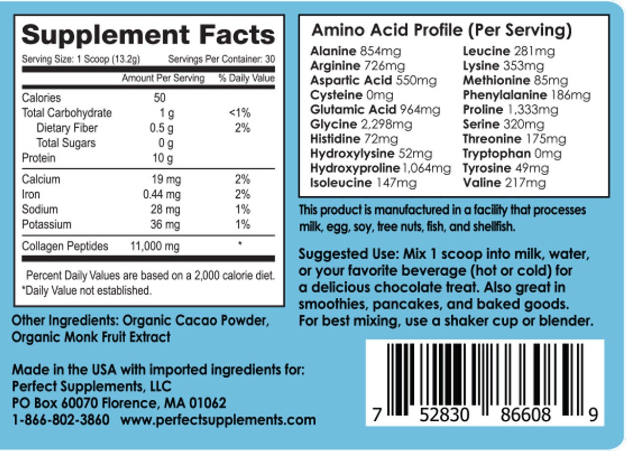 Perfect Hydrolyzed Collagen - Wholistic Nutrition - Protein Powder & Collagen - Perfect Supplements