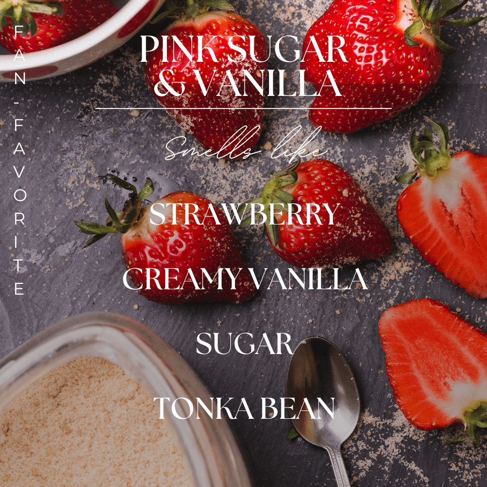 Pink Sugar & Warm Vanilla | 8ml Hanging Car Diffuser - Wholistic Nutrition-Wholistic Home-Modern Roots Candle Co.