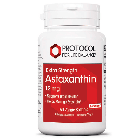 Protocol for Life Balance Astaxanthin - 12 mg - 60 Softgels - Wholistic Nutrition - Default - Protocol forLife