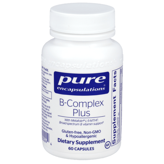 Pure Encapsulations B - Complex Plus 60 Caps - Wholistic Nutrition - Wellness Supplements - Pure Encapsulations