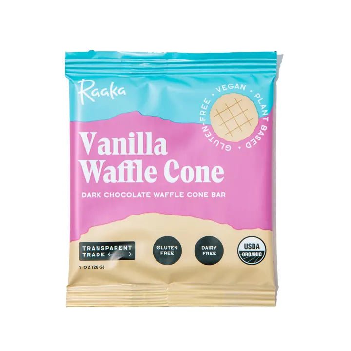 Raaka Chocolate - Waffle Cone - Wholistic Nutrition - Snacks - Raaka Chocolate