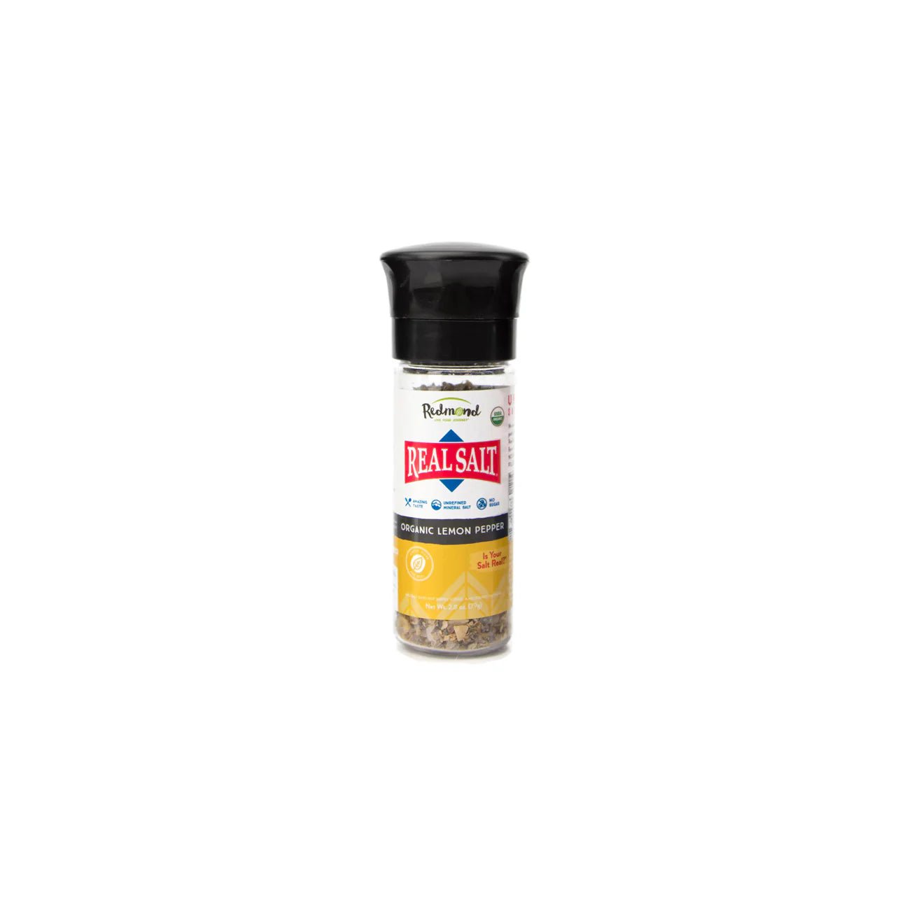 Redmond Real Salt Organic Lemon Pepper - 8.35 oz. - Wholistic Nutrition - Snacks - Redmond