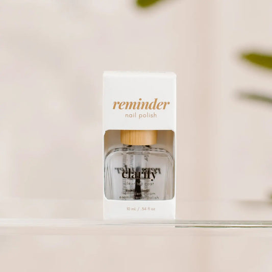 Reminder Nail Polish - Nail Polish Top Coat - Clarity - Wholistic Nutrition - Hair, Skin & Body Care - Reminder Nail Polish