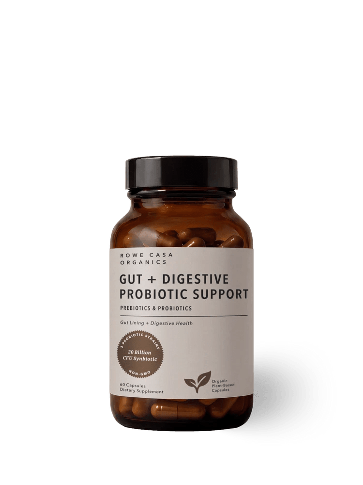 Rowe Casa Gut + Digestive Probiotic Support | 60 Capsules - Wholistic Nutrition-Wellness Supplements-Rowe Casa