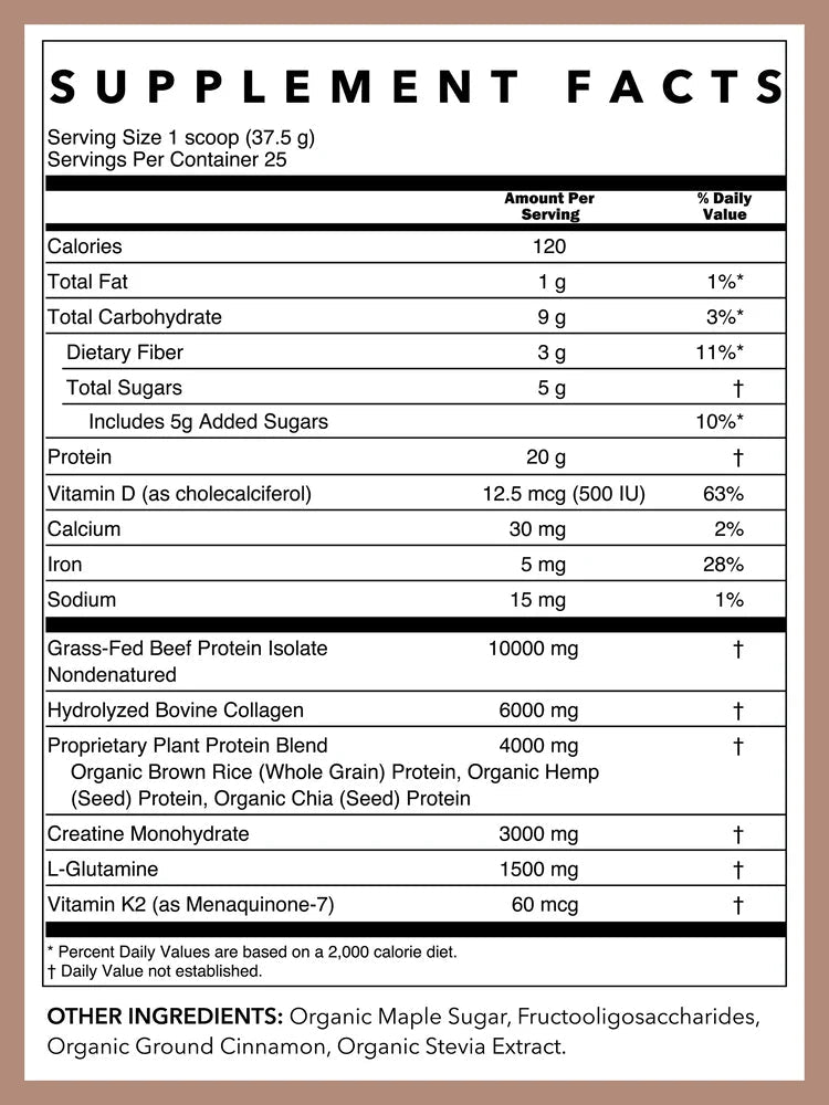 Rowe Casa Women’s Wellness Protein Blend - Maple Cinnamon | 33 Oz - Wholistic Nutrition-Protein Powder & Collagen-Rowe Casa