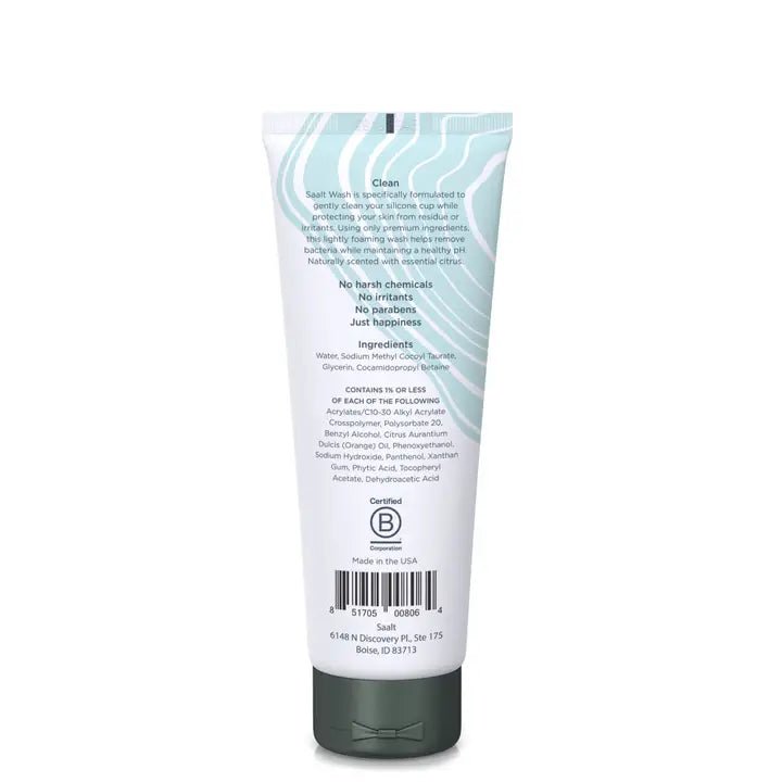 Saalt Menstral Cup Wash - 4 oz. - Wholistic Nutrition - Hair, Skin & Body Care - Saalt