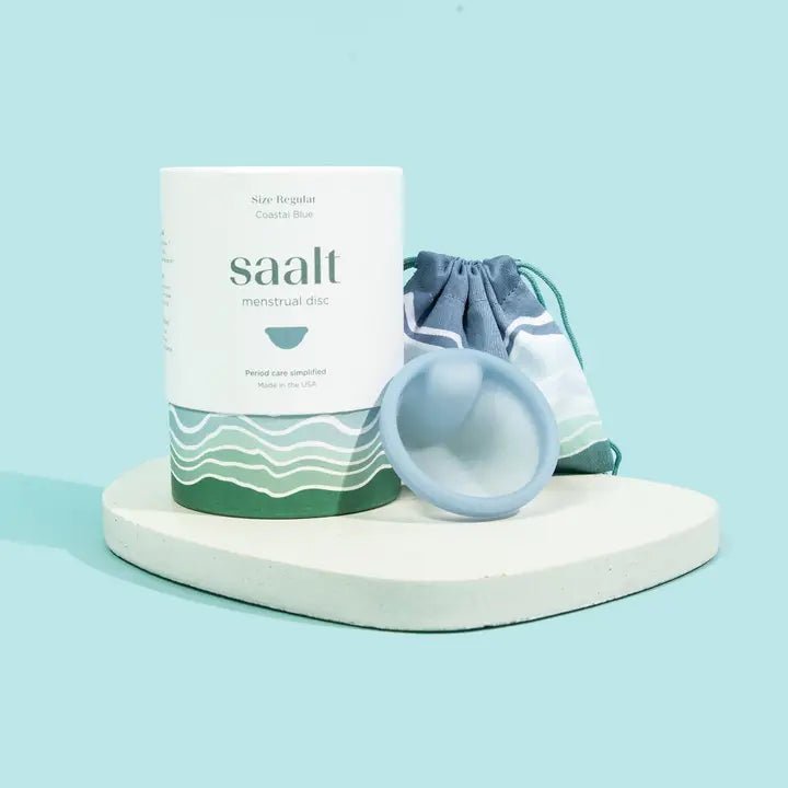 Saalt Menstral Disc - Coastal Blue (Regular) - Wholistic Nutrition - Hair, Skin & Body Care - Saalt