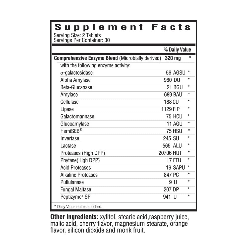 Seeking Health Digestive Enzymes - Chewable - Wholistic Nutrition - Wellness Supplements - Seeking Health
