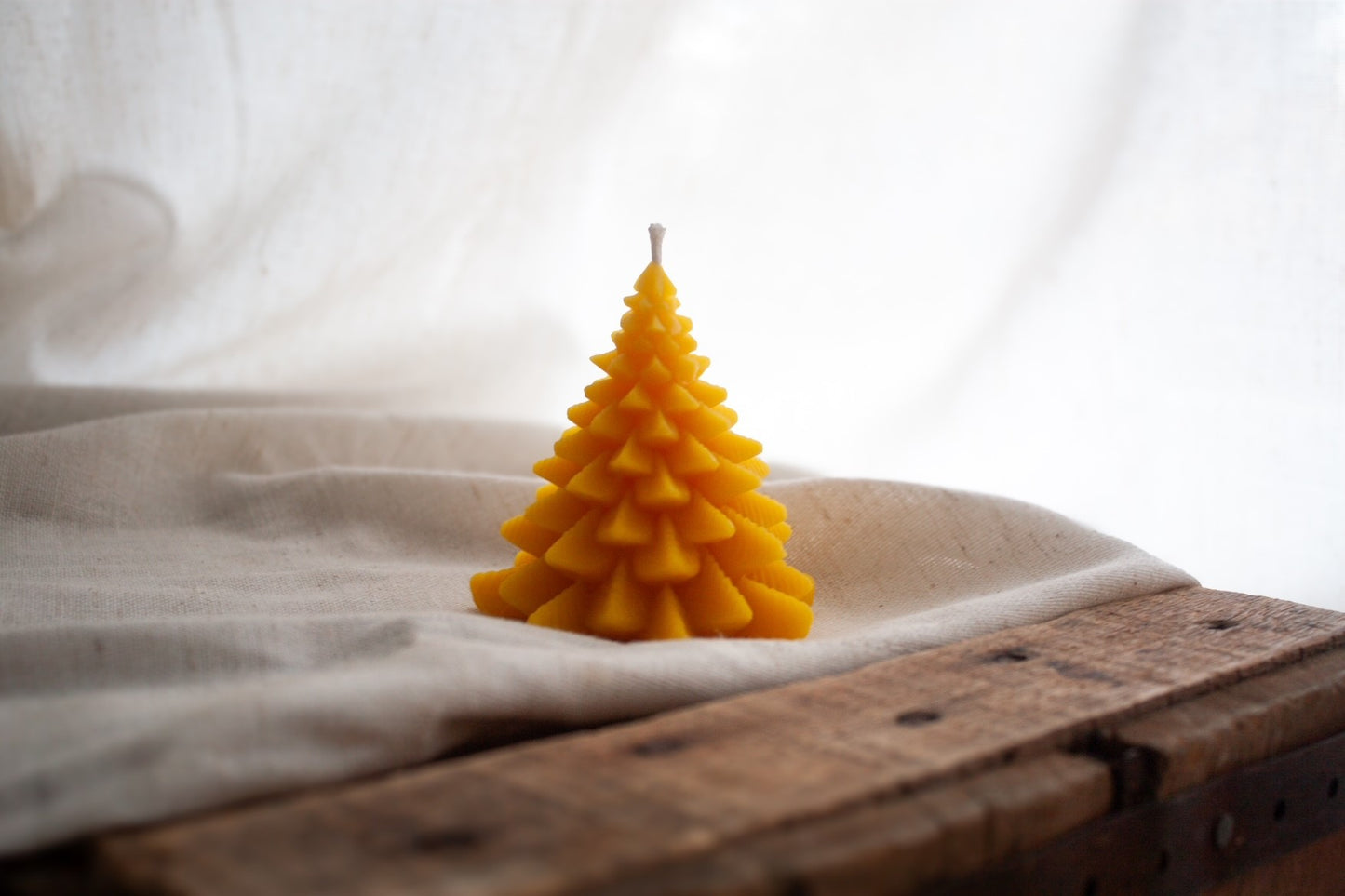 Wildflower & Honey Short and Wide Beeswax Candle