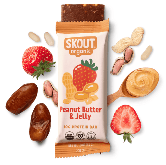 Skout Organic Protein Bar Peanut Butter & Jelly - Wholistic Nutrition - Skout