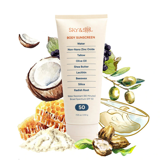 Sky and Sol Body Sunscreen SPF 50 (7.05 oz) - Wholistic Nutrition - Hair, Skin & Body Care - Sky & Sol