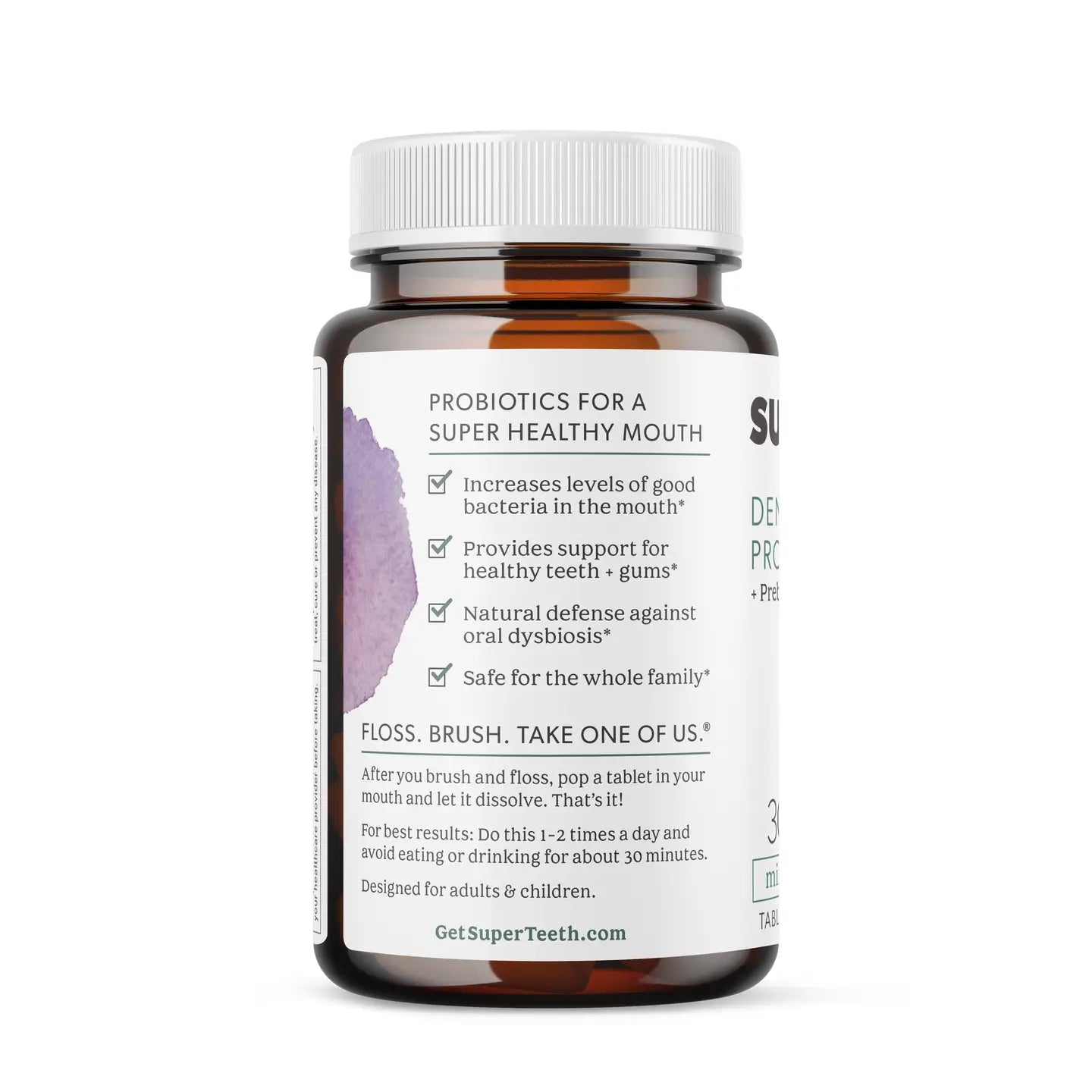 Super Teeth Dental Probiotic 30 Count - Wholistic Nutrition - Wholistic Medicine Cabinet - Super Teeth