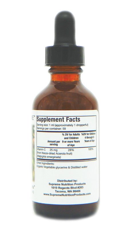 Supreme Nutrition Acerola Supreme Tincture - Wholistic Nutrition - Wellness Supplements - Supreme Nutrition