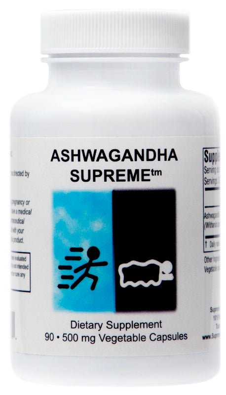 Supreme Nutrition Ashwagandha Supreme - 90 caps - Wholistic Nutrition - Wellness Supplements - Supreme Nutrition