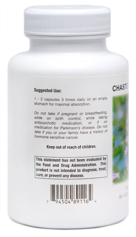 Supreme Nutrition Chaste Tree - 90 caps - Wholistic Nutrition - Wellness Supplements - Supreme Nutrition