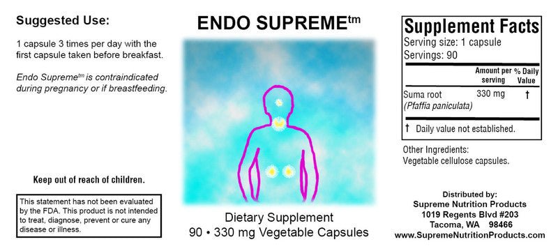 Supreme Nutrition Endo Supreme - 90 caps - Wholistic Nutrition - Wellness Supplements - Supreme Nutrition