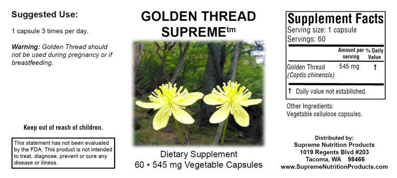 Supreme Nutrition Golden Thread - Wholistic Nutrition - Wellness Supplements - Supreme Nutrition