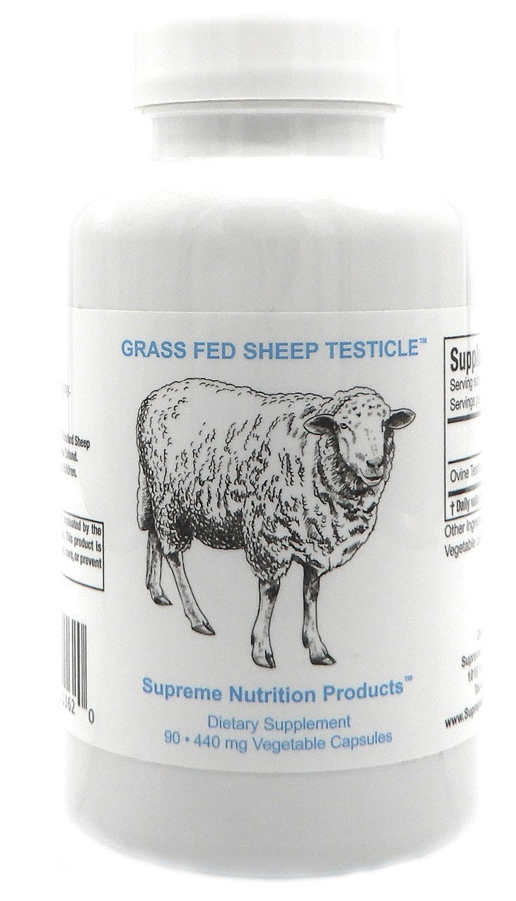 Supreme Nutrition Grass Fed Sheep Testicle - 90 caps - Wholistic Nutrition - Wellness Supplements - Supreme Nutrition