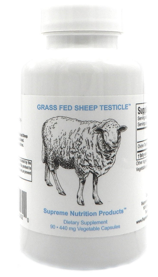 Supreme Nutrition Grass Fed Sheep Testicle - 90 caps - Wholistic Nutrition - Wellness Supplements - Supreme Nutrition