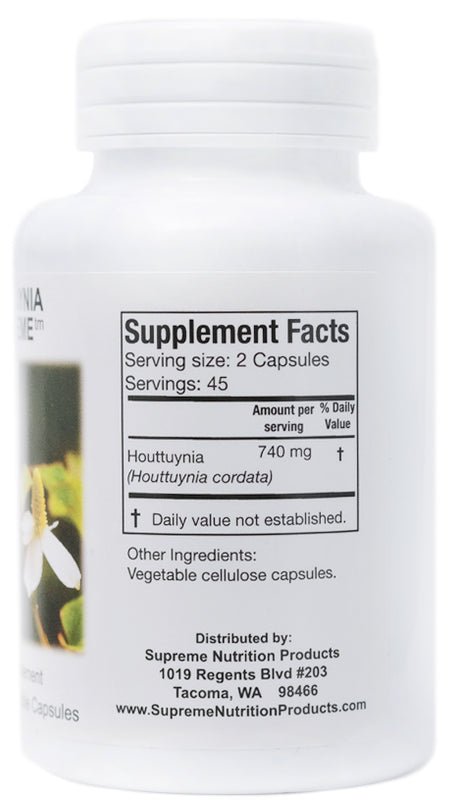 Supreme Nutrition Houttuynia Supreme - 90 caps - Wholistic Nutrition - Wellness Supplements - Supreme Nutrition