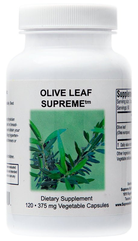 Supreme Nutrition Olive Leaf Supreme - 120 caps - Wholistic Nutrition - Wellness Supplements - Supreme Nutrition