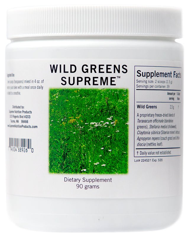 Supreme Nutrition Wild Greens Supreme - Wholistic Nutrition - Wellness Supplements - Supreme Nutrition