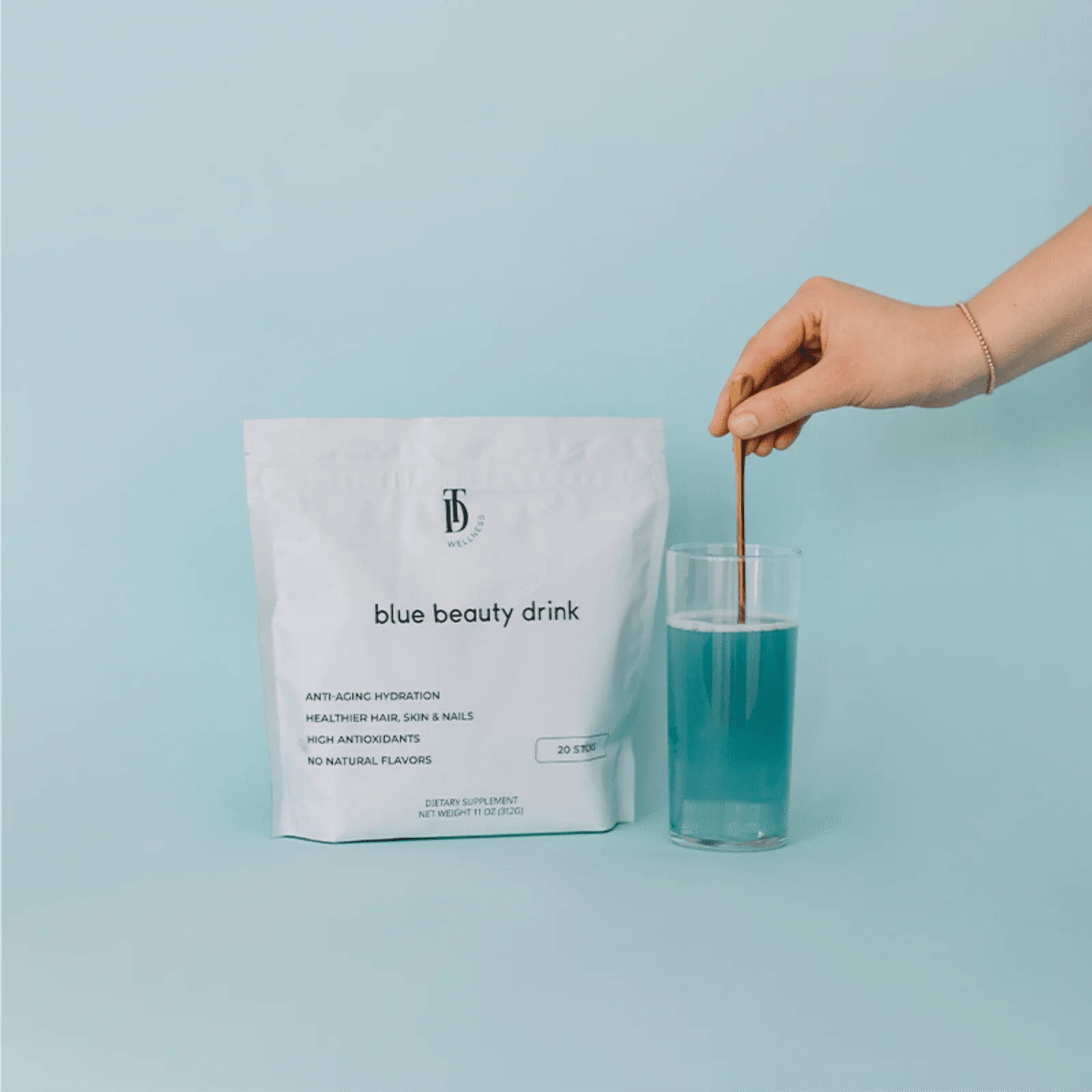 Taylor Dukes Wellness Blue Beauty Drink - Wholistic Nutrition - Beverage - Taylor Dukes Wellness