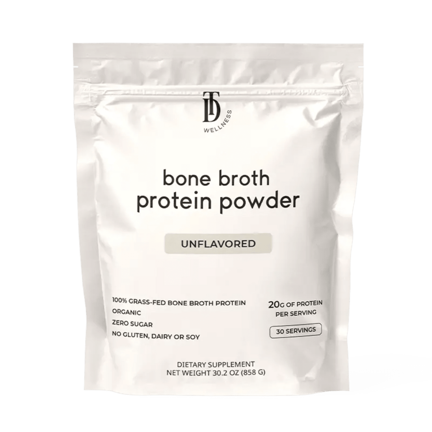 Taylor Dukes Wellness Bone Broth Protein - 30 serving bag - Wholistic Nutrition - Protein Powder & Collagen - Taylor Dukes Wellness