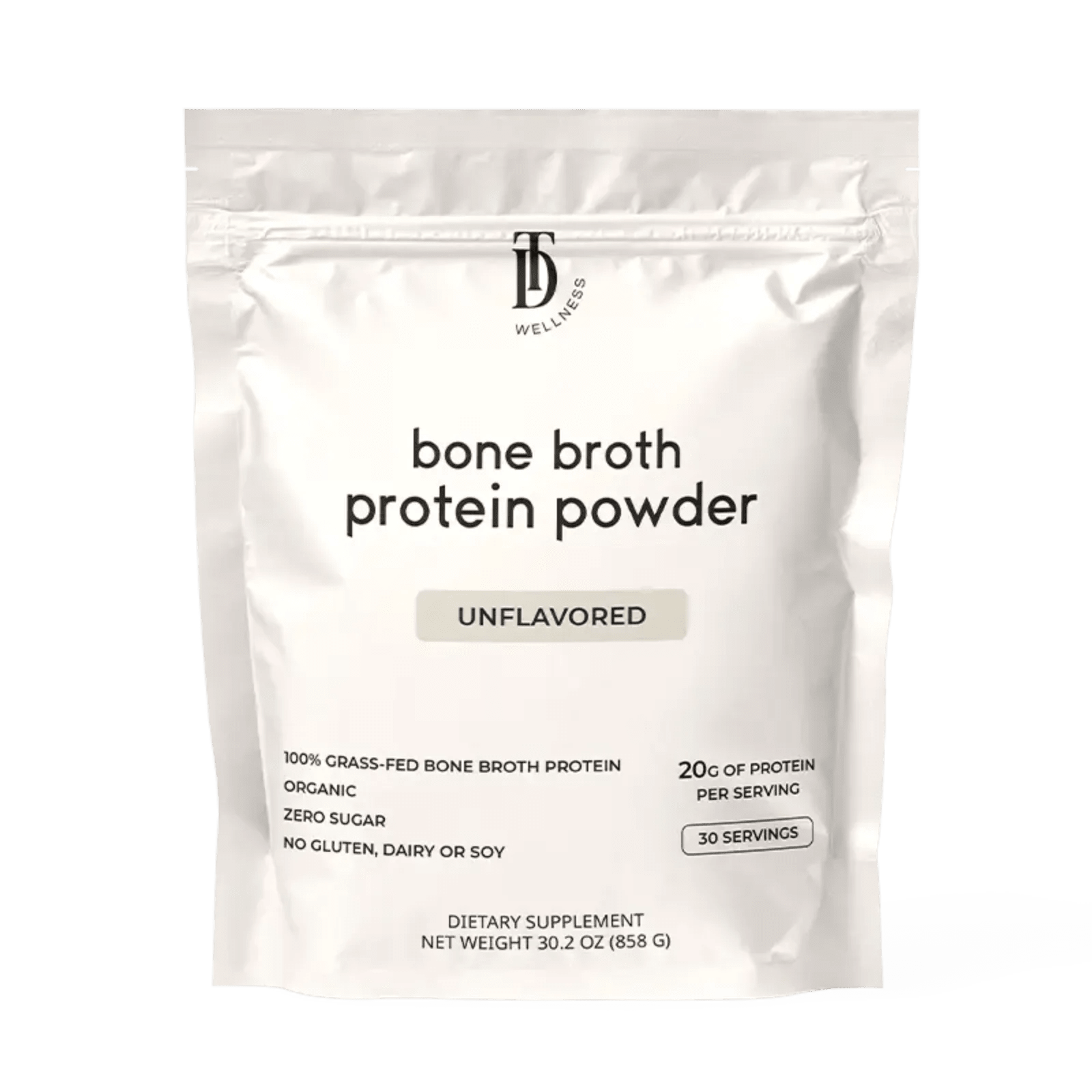 Taylor Dukes Wellness Bone Broth Protein - 30 serving bag - Wholistic Nutrition - Protein Powder & Collagen - Taylor Dukes Wellness
