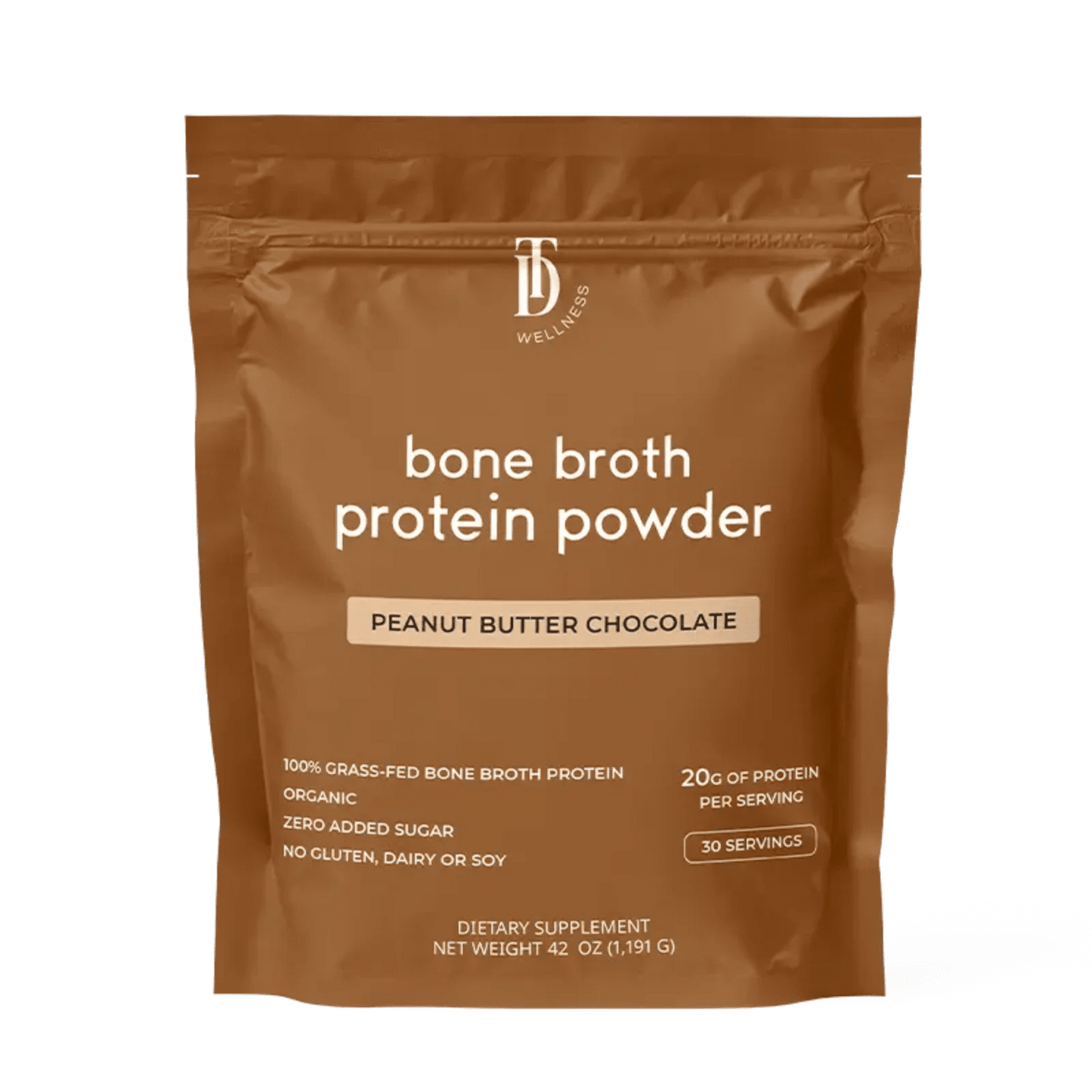 Taylor Dukes Wellness Bone Broth Protein - 30 serving bag - Wholistic Nutrition - Protein Powder & Collagen - Taylor Dukes Wellness