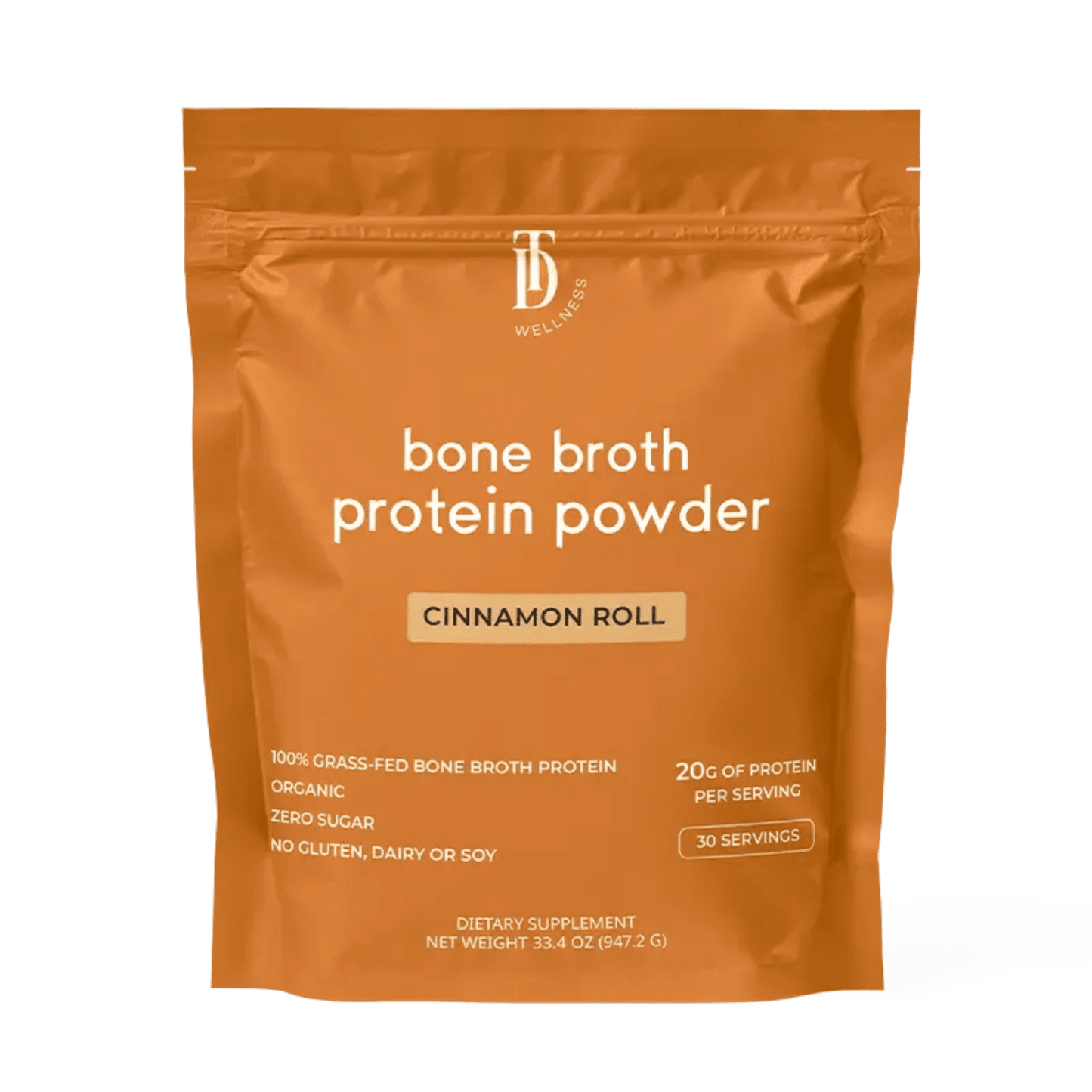 Taylor Dukes Wellness Bone Broth Protein - 30 serving bag - Wholistic Nutrition - Protein Powder & Collagen - Taylor Dukes Wellness