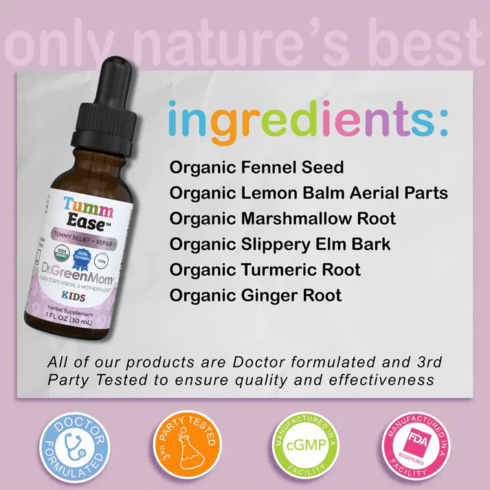 TummEase™ Kids - Wholistic Nutrition - Wholistic Medicine Cabinet - Dr. Green Life/Mom