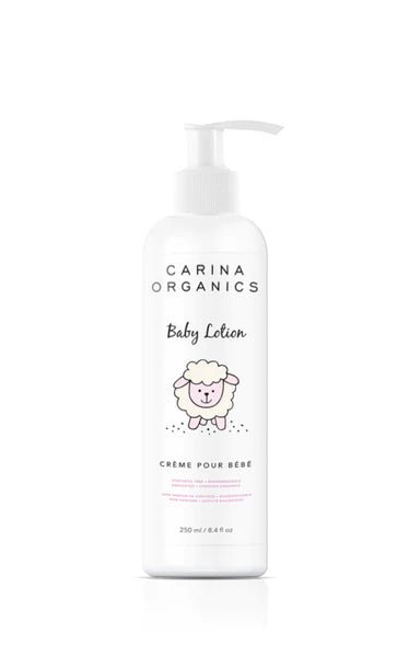 Unscented Baby Lotion - 250 ml - Wholistic Nutrition - Hair, Skin & Body Care - Carina Organics