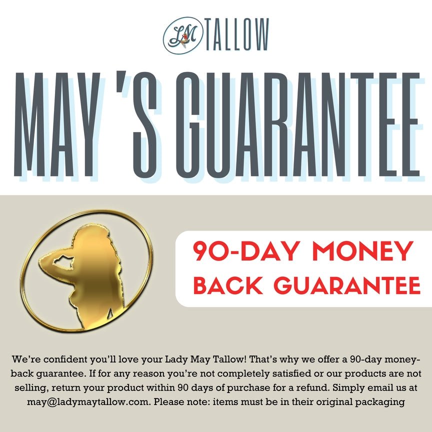 Vanilla Whipped Tallow - All Natural Grass Fed Beef Tallow Moisturizer - Wholistic Nutrition - Hair, Skin & Body Care - Lady May Tallow