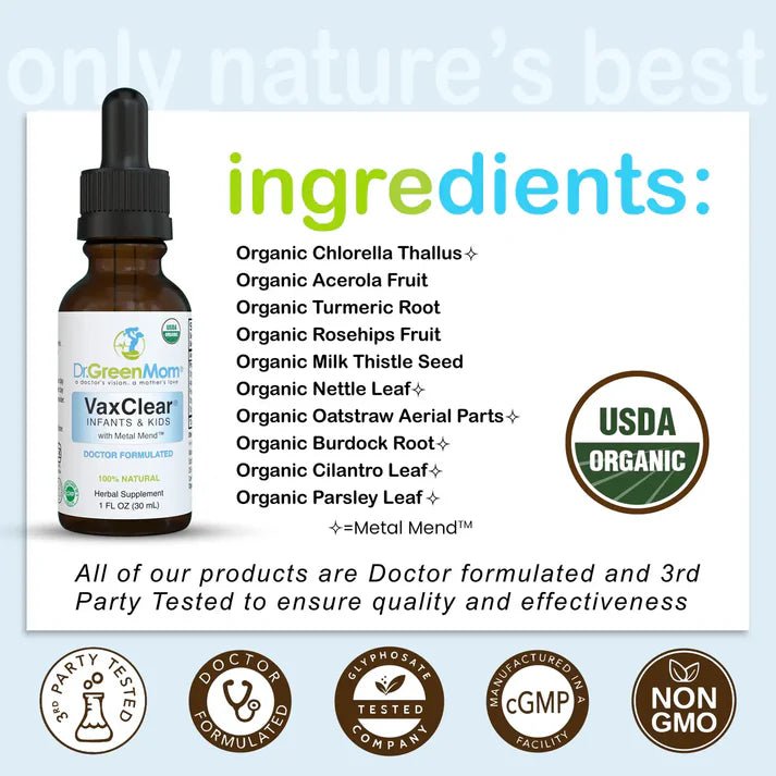 VaxClear® With Aluminum Guard™ - Wholistic Nutrition - Wholistic Medicine Cabinet - Dr. Green Life/Mom