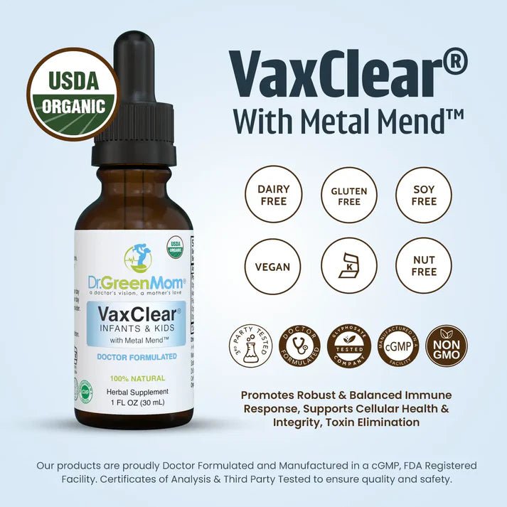 VaxClear® With Aluminum Guard™ - Wholistic Nutrition - Wholistic Medicine Cabinet - Dr. Green Life/Mom