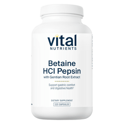 Vital Nutrients Betaine HCl Pepsin - Wholistic Nutrition - Vital Nutrients