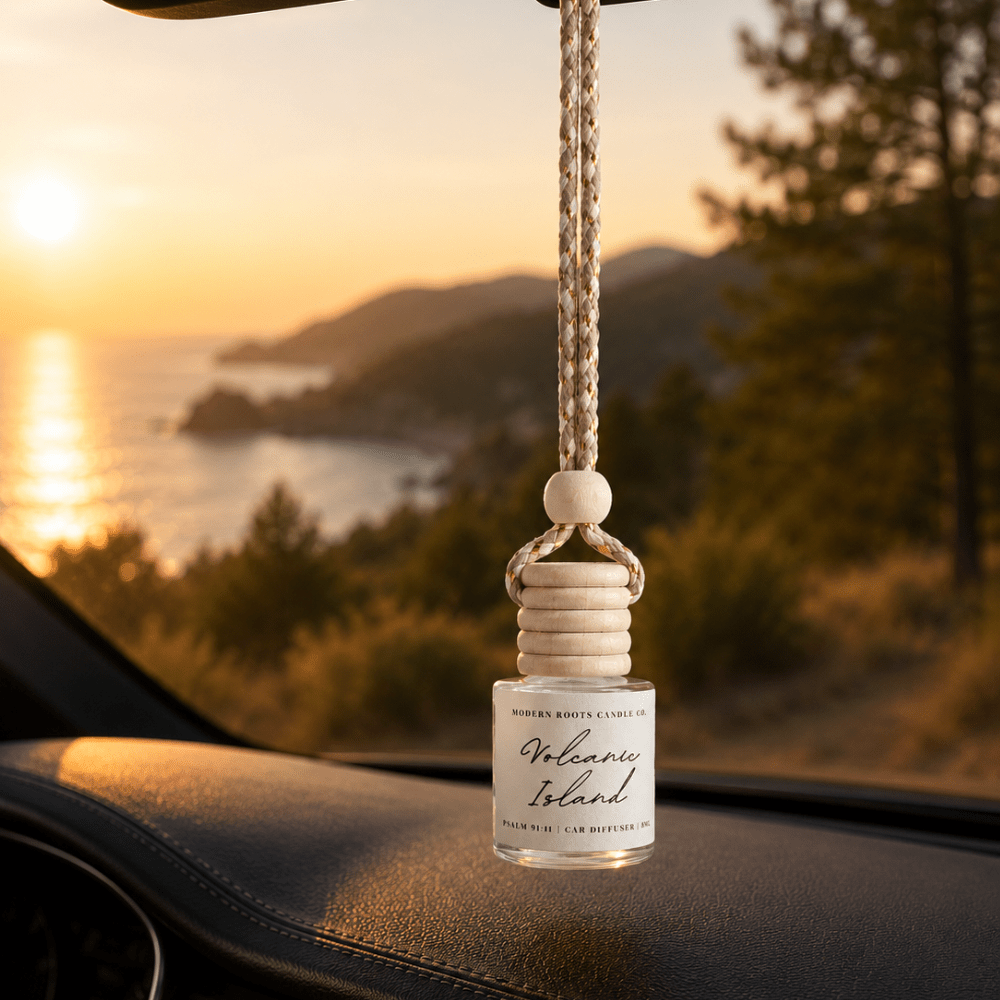Volcanic Island | 8ml Hanging Car Diffuser - Wholistic Nutrition-Wholistic Home-Modern Roots Candle Co.