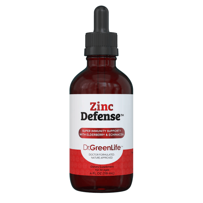 Zinc Defense Immune Liquid Zinc - Wholistic Nutrition - Wholistic Medicine Cabinet - Dr. Green Life/Mom